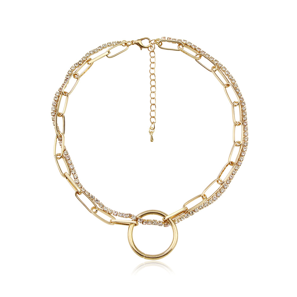 Around The World Gold Neckace