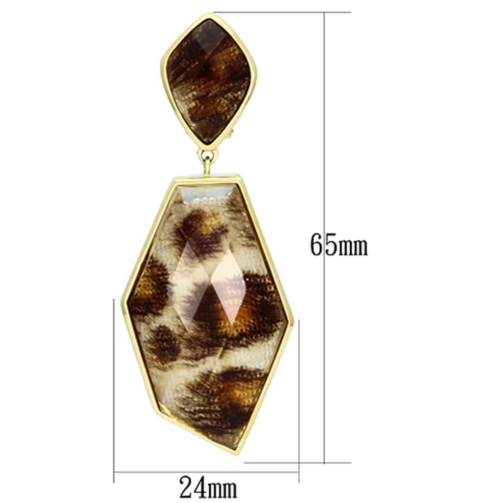 Gold Animal Print Earrings