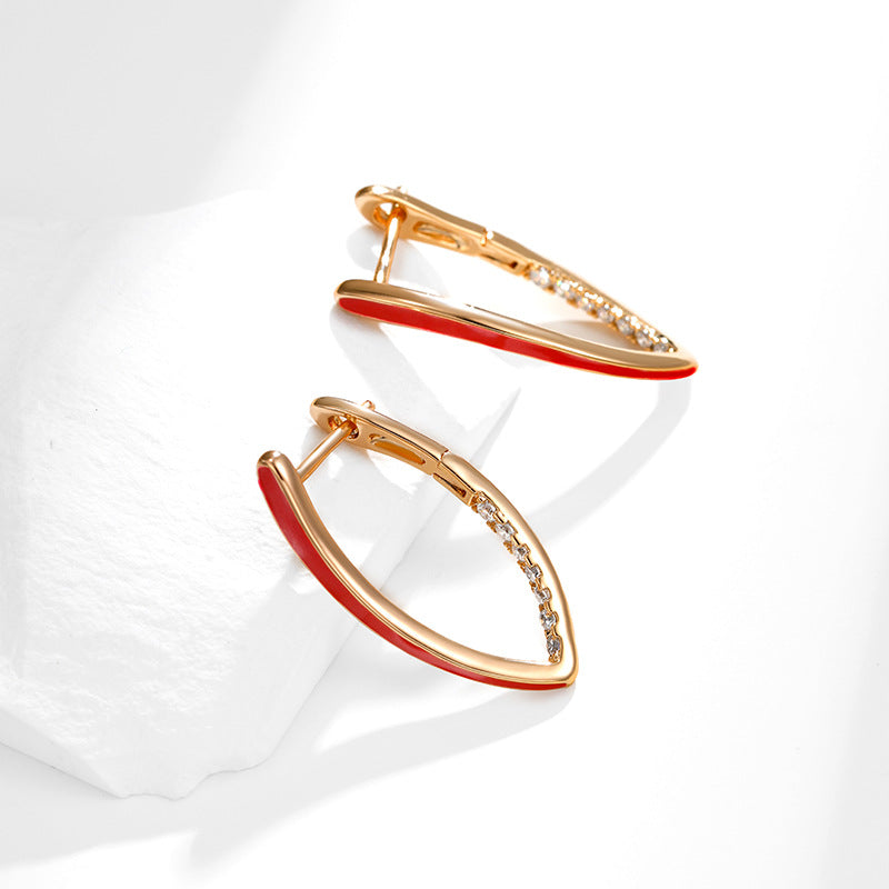 V-Shaped Exaggerated Earrings