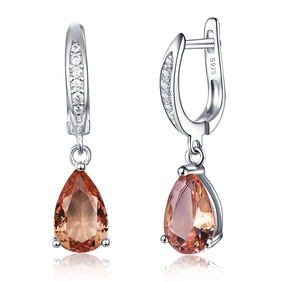 Gemstone Diamond Earrings