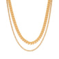 Women Two Layered Fishbone Necklace