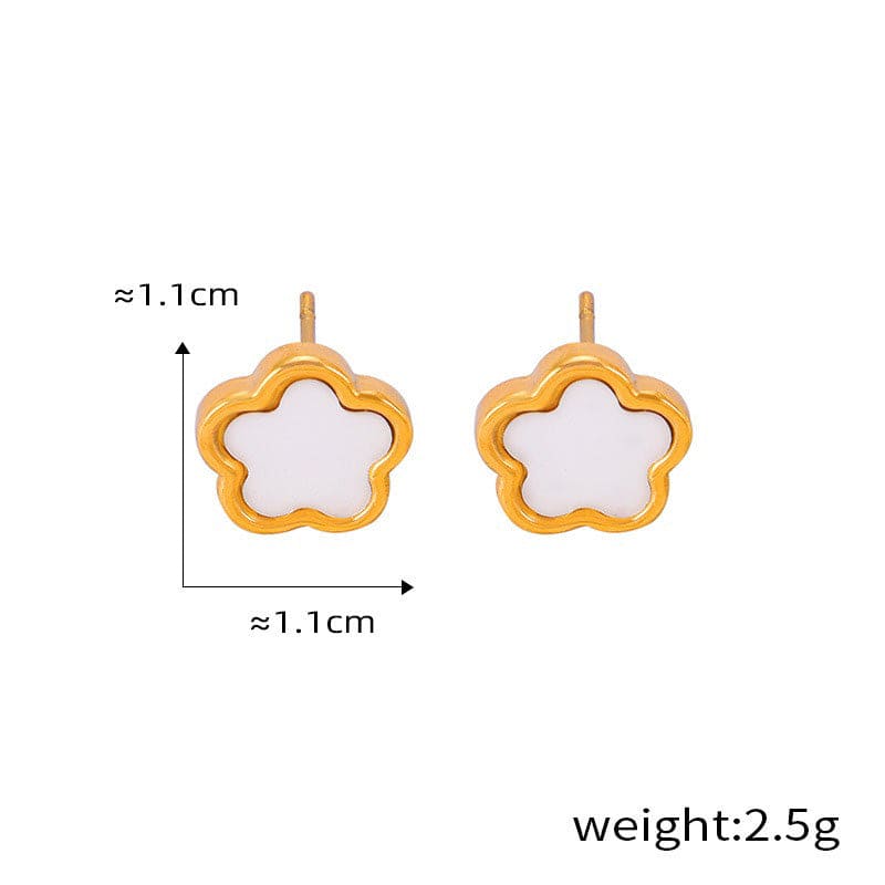 18K Gold  Flower Gemstone Earring, Bracelet and Necklace set