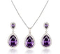 Ruby Red 3pcs Necklace Set
