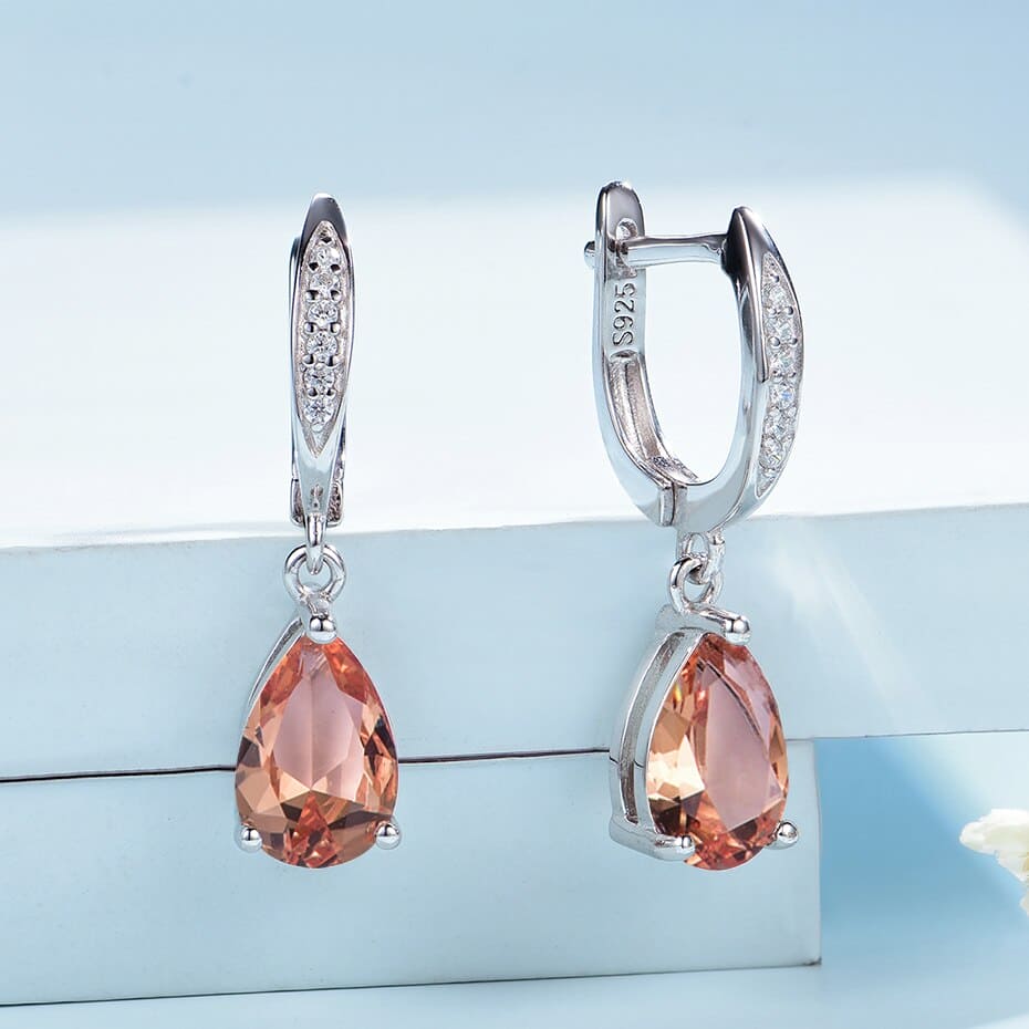 Gemstone Diamond Earrings