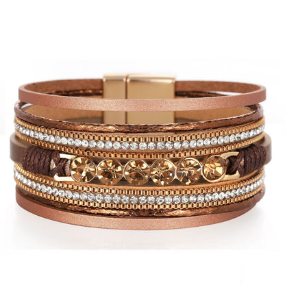 Multi-Layer Wide-Brimmed Bracelet