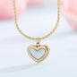 Mother-Of-Pearl Heart Necklace