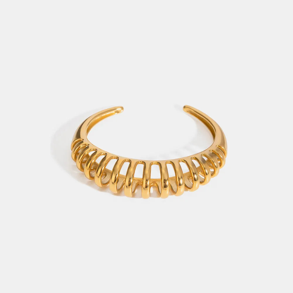 18K Gold Cutout Bracelet