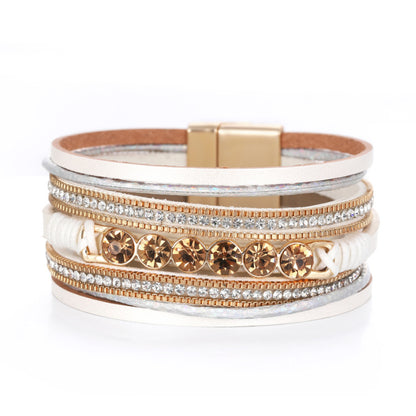 Multi-Layer Wide-Brimmed Bracelet