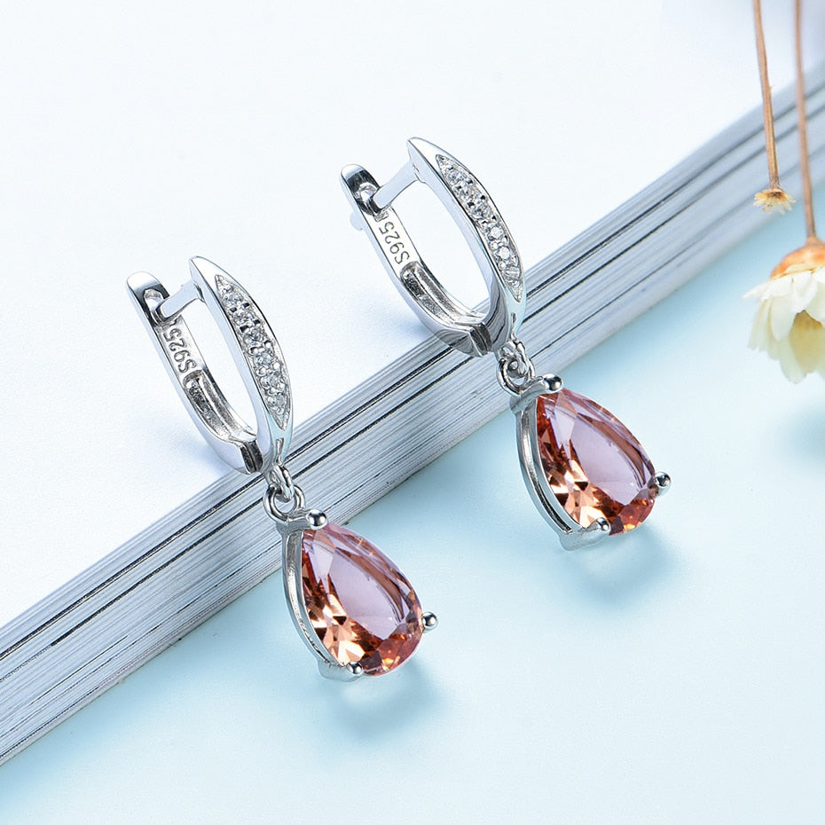Gemstone Diamond Earrings