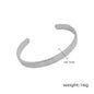 18K gold fashionable C-shaped open bracelet