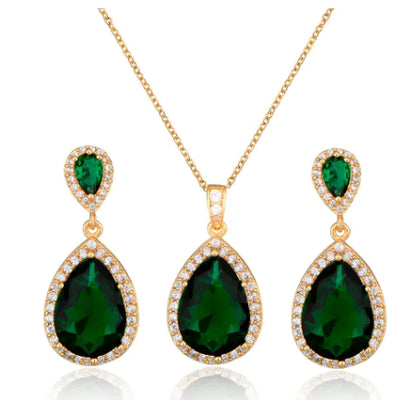 Ruby Red 3pcs Necklace Set