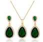 Ruby Red 3pcs Necklace Set