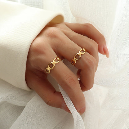 Golden Adjustable Ring