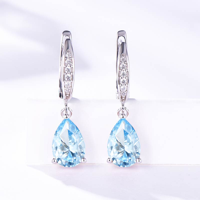 Gemstone Diamond Earrings