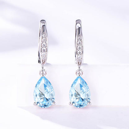 Gemstone Diamond Earrings