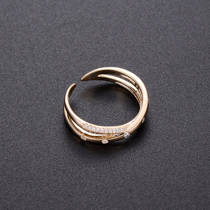 14k Gold Luxury Round Retro Ring