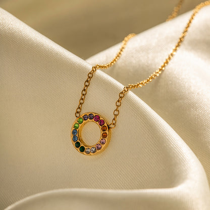 18k Gold Noble Light Wind Necklace Set