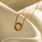 18k Gold Noble Light Wind Necklace Set
