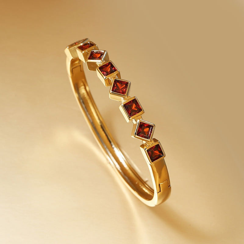 Coloful Square Diamond Bracelet