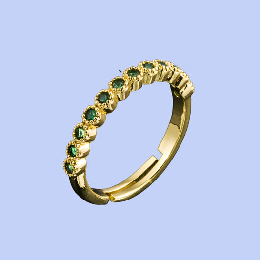 New 18K Gold Open Adjustable Ring