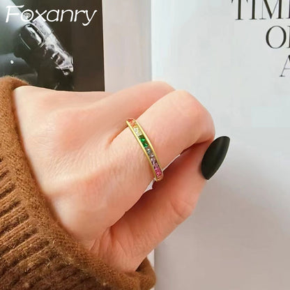 Gold Multicolor Ring