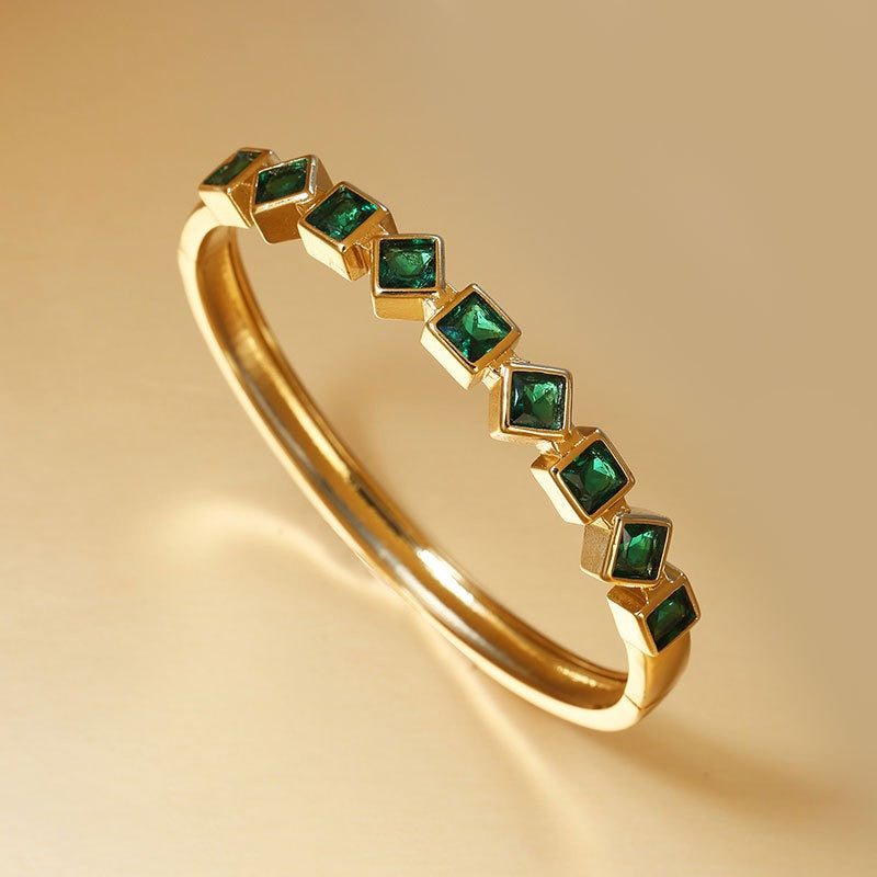 Coloful Square Diamond Bracelet
