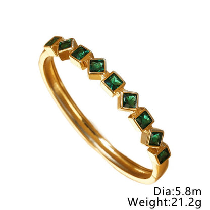 Coloful Square Diamond Bracelet
