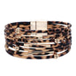 Leopard Print Leather Bracelet