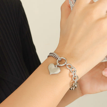 Half Chunky Gold Chain Bracelet
