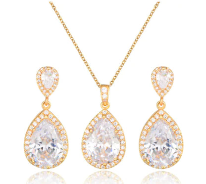 Ruby Red 3pcs Necklace Set