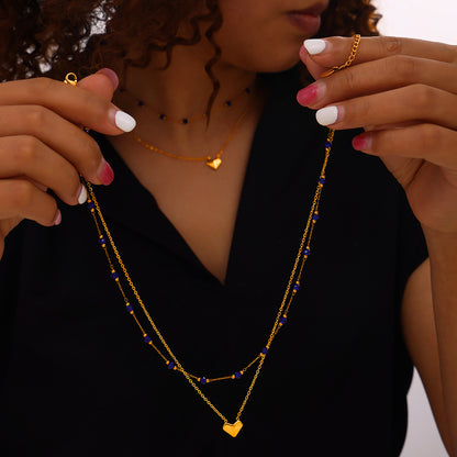 Double-Layered Heart Necklace