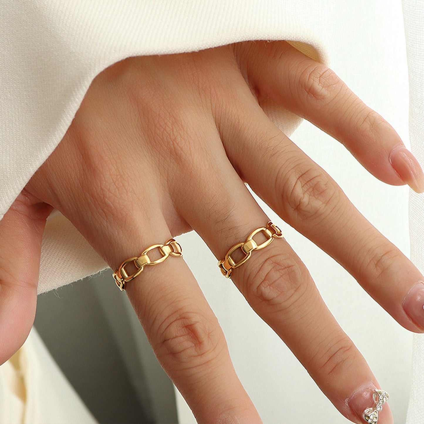Golden Adjustable Ring