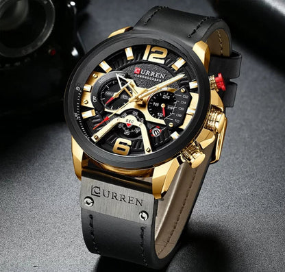 Men Leather Watch