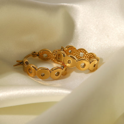 Simple circle Gold Earrings