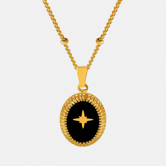 Gold Oval Necklace
