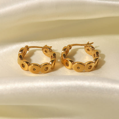 Simple circle Gold Earrings
