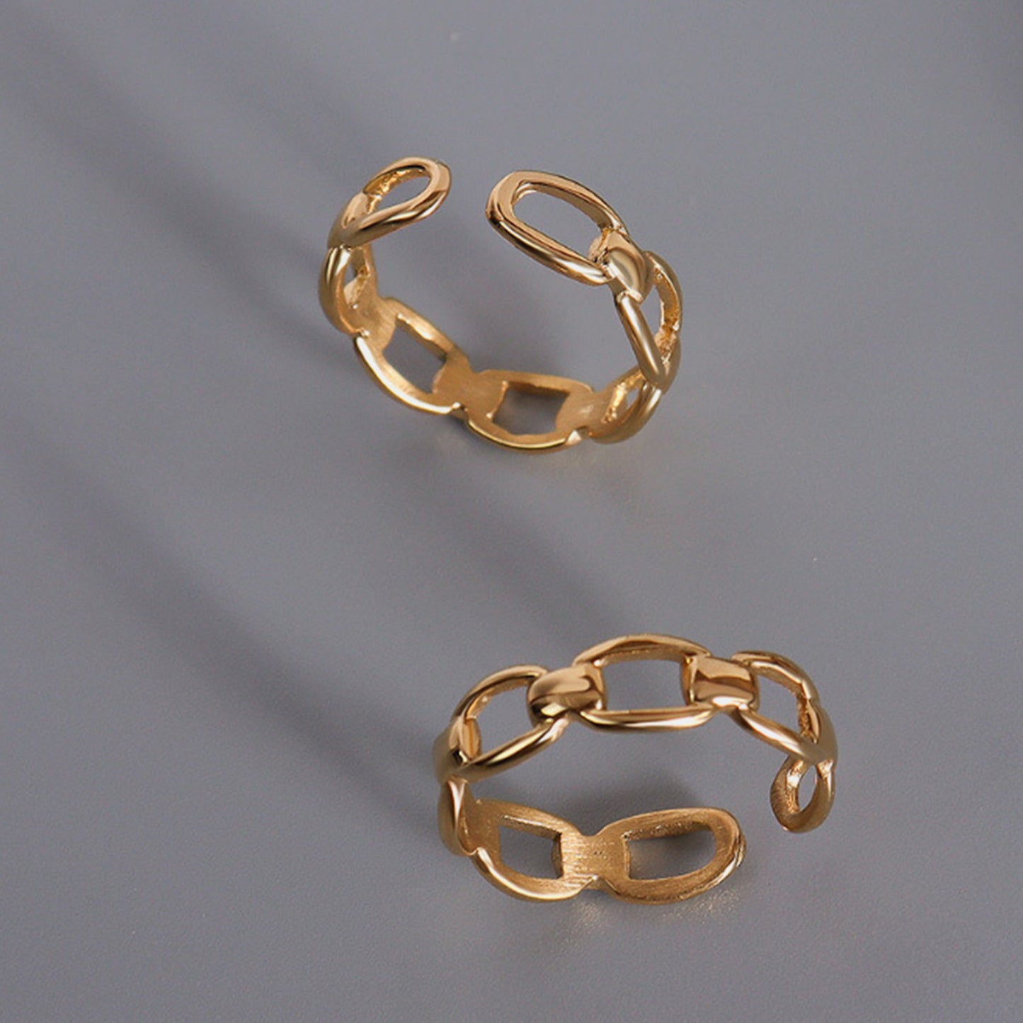 Golden Adjustable Ring