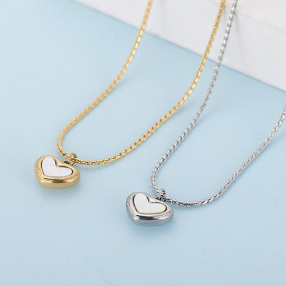 Mother-Of-Pearl Heart Necklace