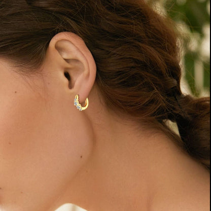Gold Huggie Earrings