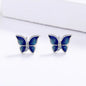 Micro-Enamel Butterfly Necklace Set