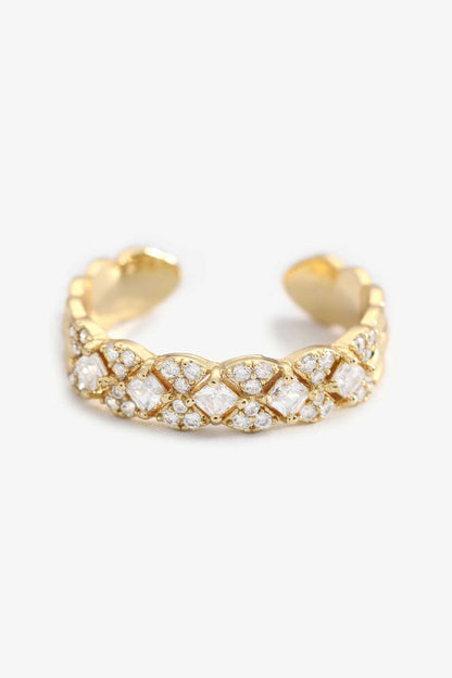 18K Gold Open Diamond Ring