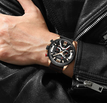 Men Leather Watch