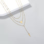 Gold Triangle Multi-Layered Necklace