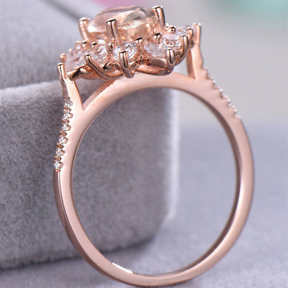 Women Shiny Floral Ring