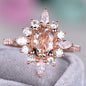 Women Shiny Floral Ring