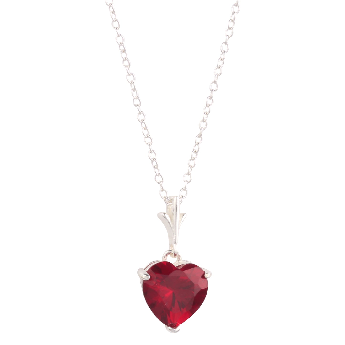 Red Heart Pendant Necklace
