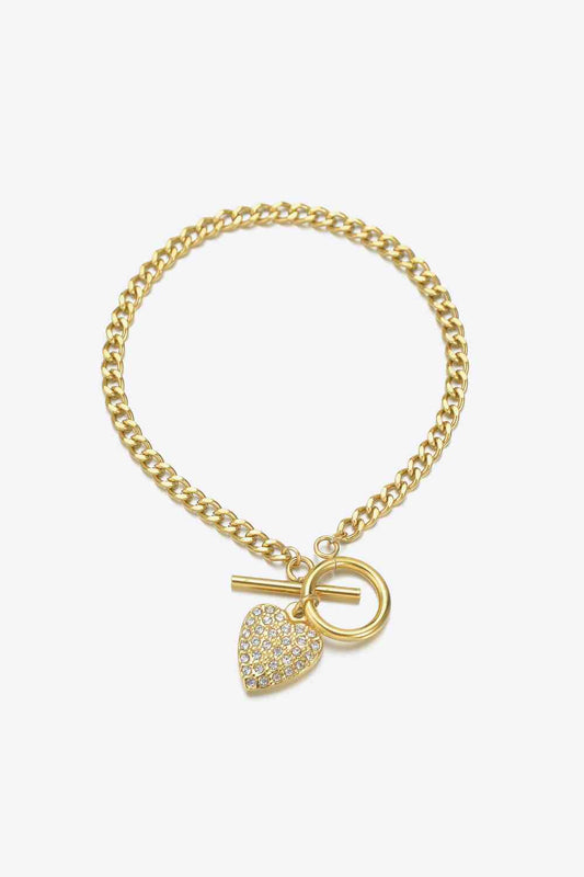 Gold Heart Bracelet