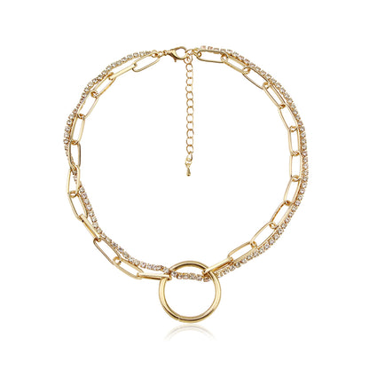 Around The World Gold Neckace