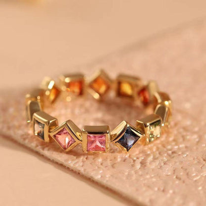 Multi-color Gold Ring