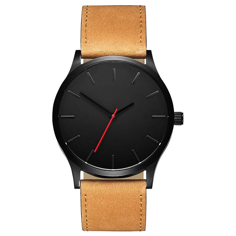 Men Sport Leather Wrist Watch